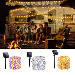 Outdoor Solar String Lights Waterproof Christmas Tree Light Lamp Garden 100 LED