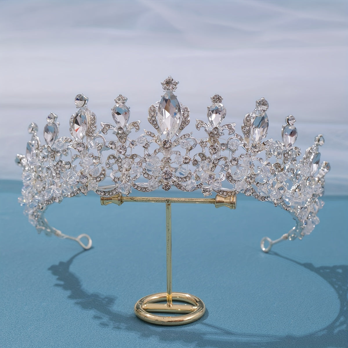 Beaded Crown Hairband Bridal Wedding Tiara Birthday Headband