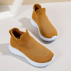Breathable Woven Sneakers For Boys Lightweight Slip On