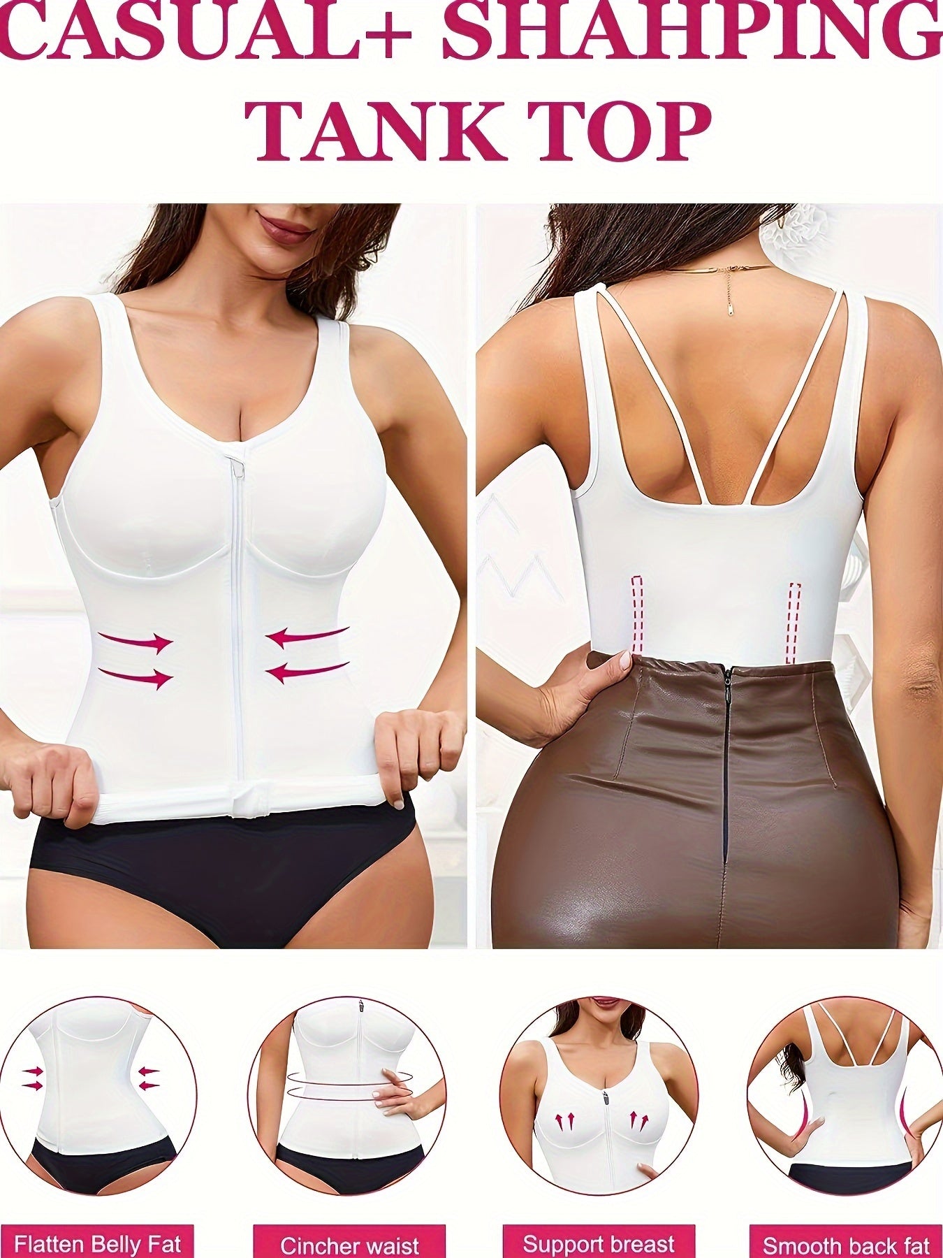 Women's Tummy Control Compression Tank Top