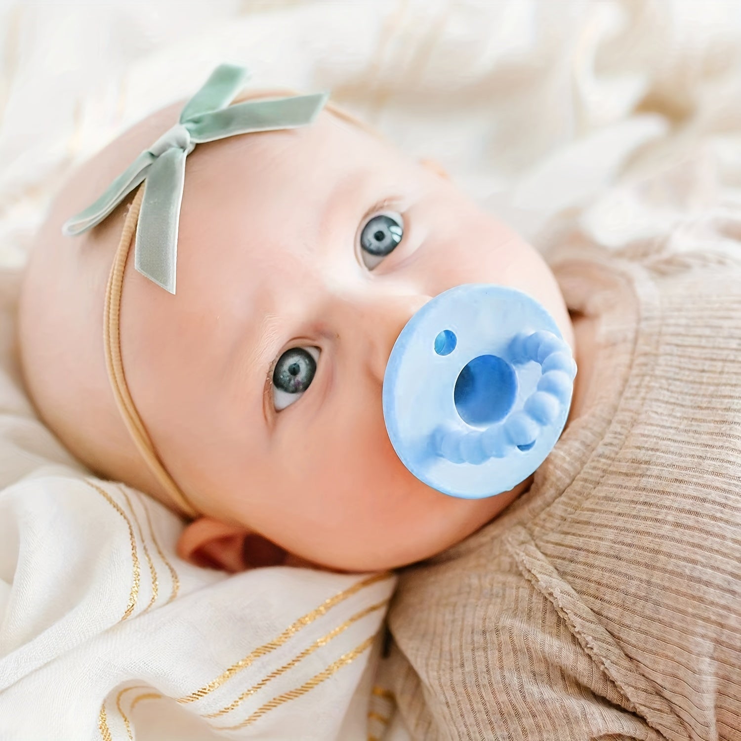 Round Head Silicone Baby Pacifier Soft Pacifier