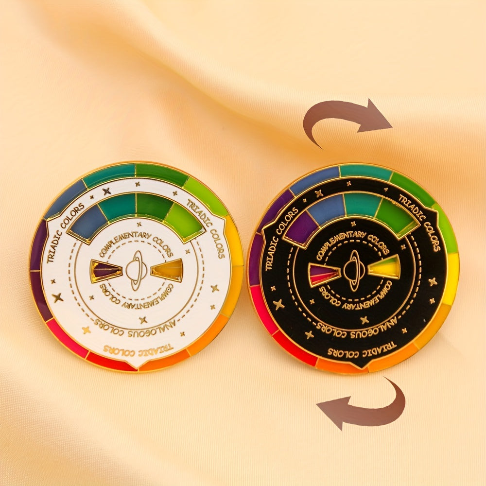 Colorful Rotatable Brooch for Girls