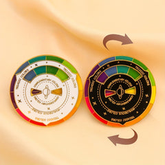Colorful Rotatable Brooch for Girls