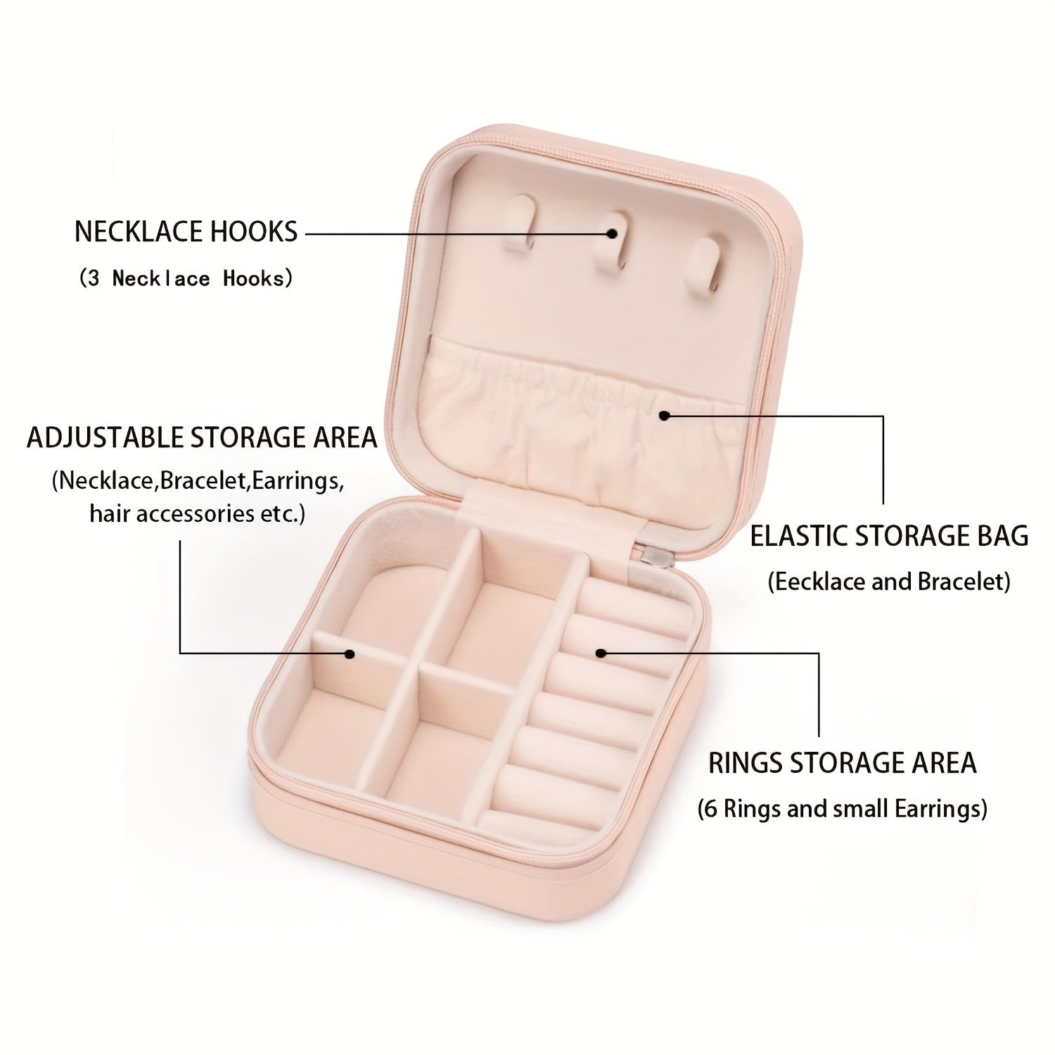 Travel Jewelry Organizer Portable Mini Case Display Storage Holder