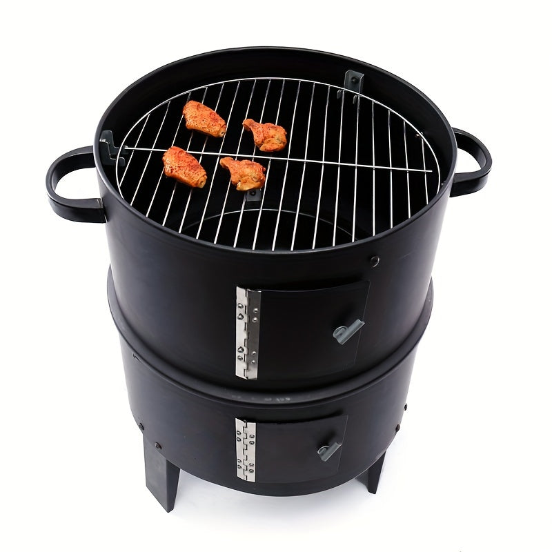 Portable Charcoal Smoker Outdoor BBQ Grill Smoker