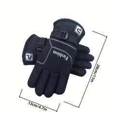 Men's Winter Thick Warm Non-slip Gloves Plus Velvet Large Size