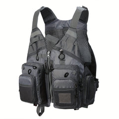 Breathable Pocket Fishing Vest Removable Oxford Fabric