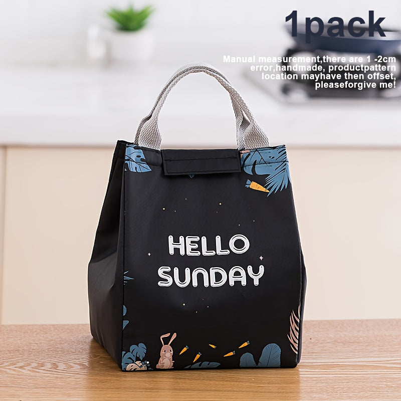 Insulated Lunch Bag Aluminum Foil Waterproof Freezable Cooler Bag