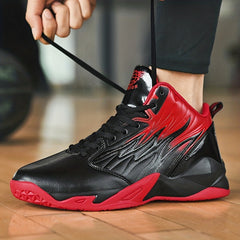 Men's Basketball Shoes Comfy Non Slip Lace Up Sneakers