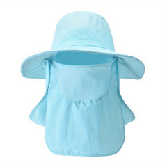 Men's Mesh Bucket Hat with Neck Flap for Summer Outdoor