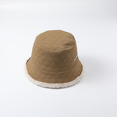 Women Bucket Hat Winter Hat Solid Warm Outdoor Casual Style