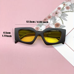 Girl's Retro Thick Frame Circular Sunglasses UV Resistant