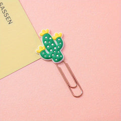 Cartoon Bookmark Paperclip Metal Clip Decorative Pin