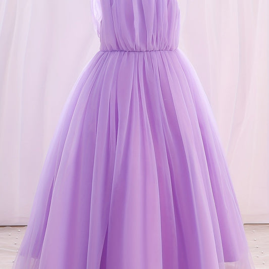 Princess Evening Gown Puffy Tulle Dress Sleeveless