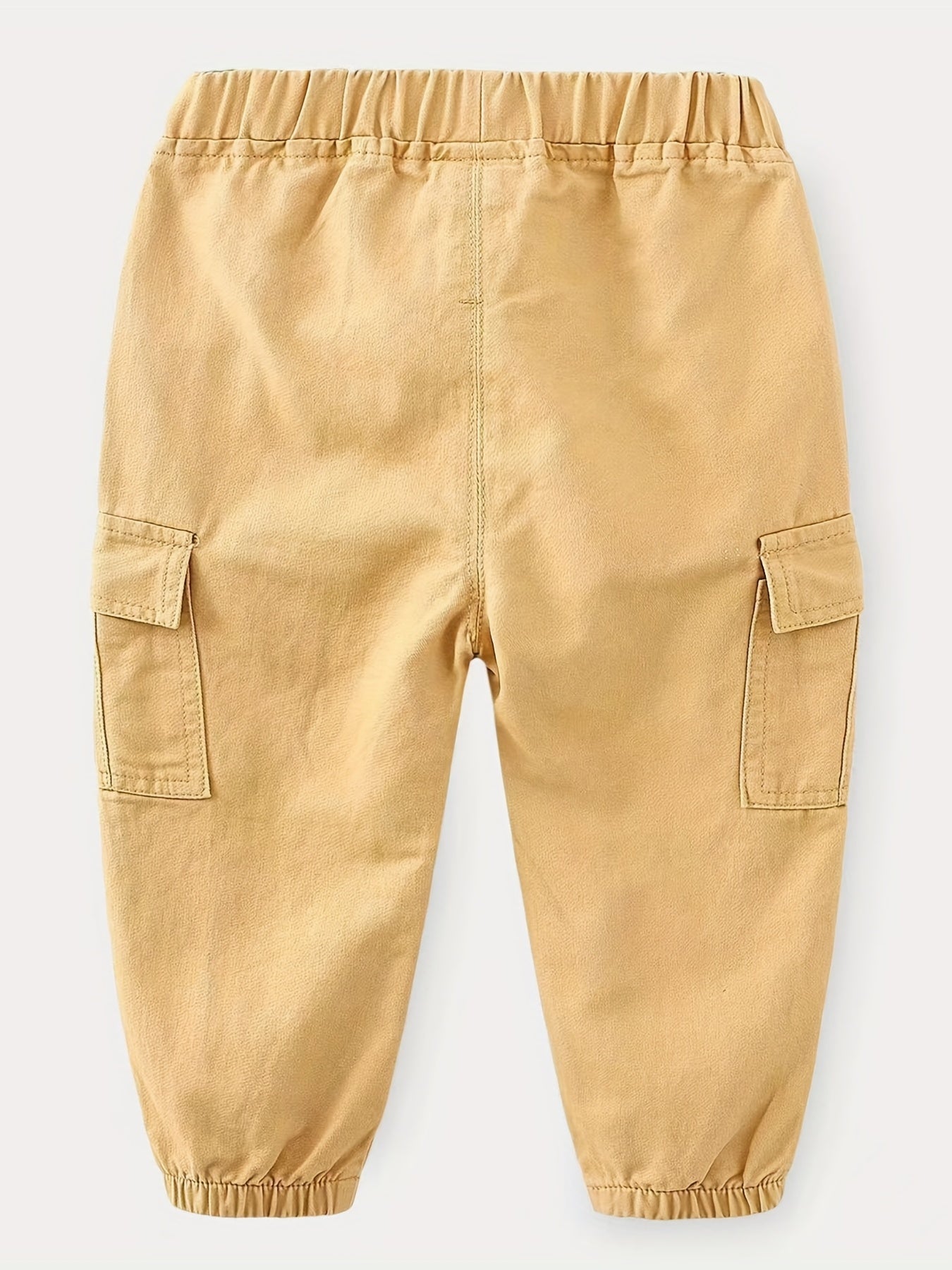Boys Cargo Pants Elastic Waist Jogger