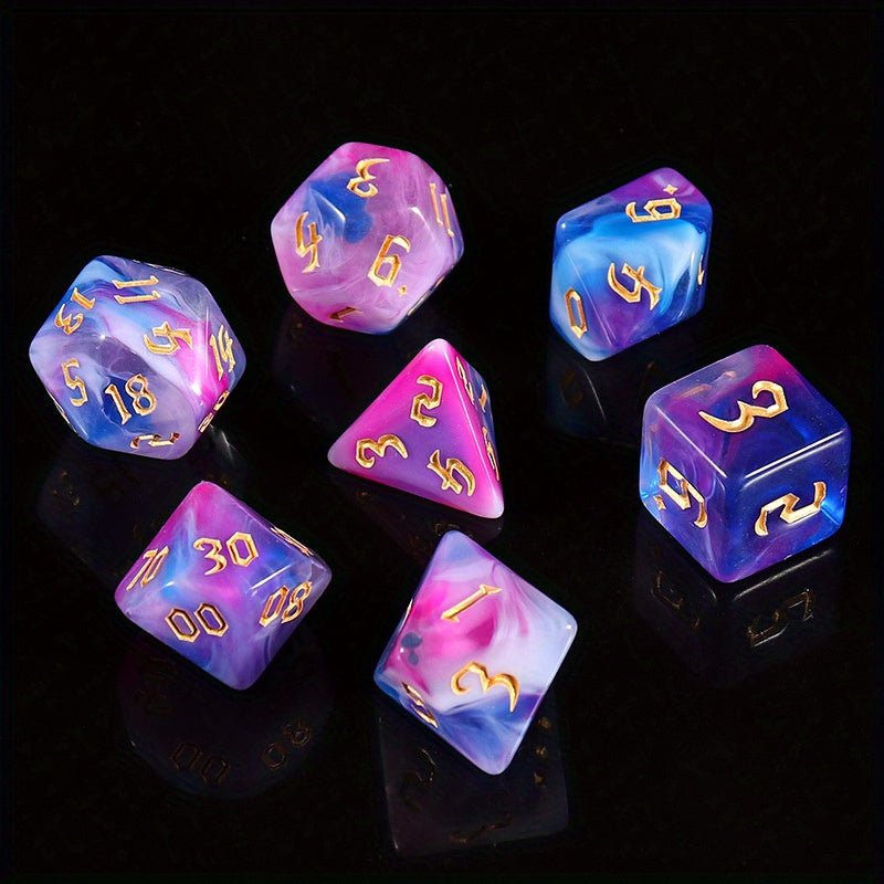 7-Piece Dice Set for Games and Parties