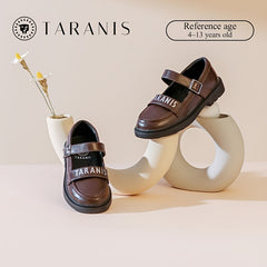 TARANIS Girls Loafer Shoes Casual Slip On Round Toe Oxford Dress Shoes