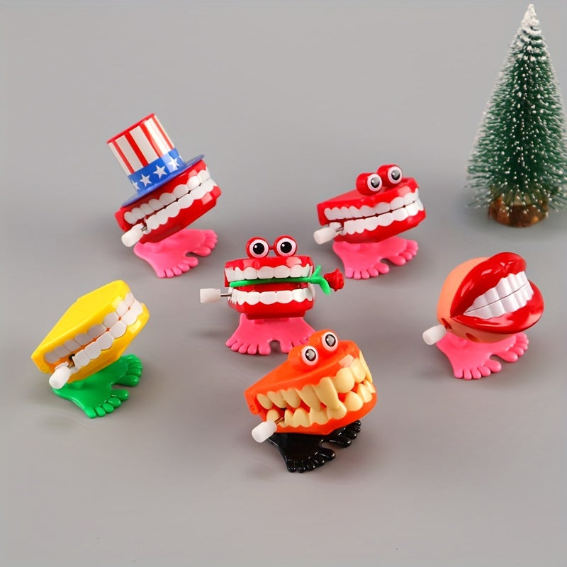 5 Pcs Walking Teeth Toys with Eyes, Funny Feet Novelty for Party