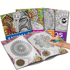 Animal Designs Coloring Book 32 Sheets - Relaxing Art Supplies for Stress Relief