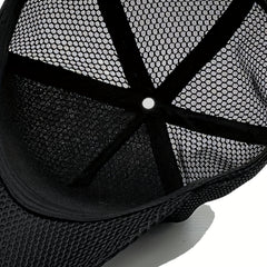 Summer Men Mesh Baseball Cap Outdoor Sports Breathable Shade Mesh Cap Adjustable