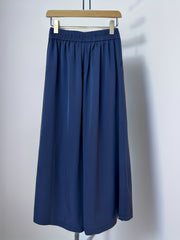 Solid Palazzo Pants Wide Leg With Pockets Women's Clothing