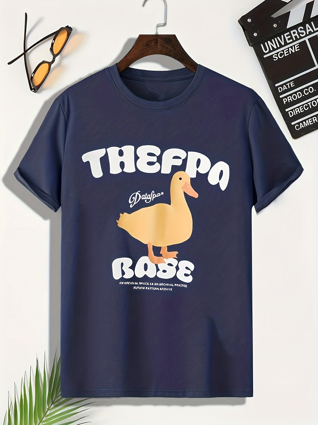 Men's Duck Pattern Tee Outdoor Active Stretchable Breathable Comfy T-shirt