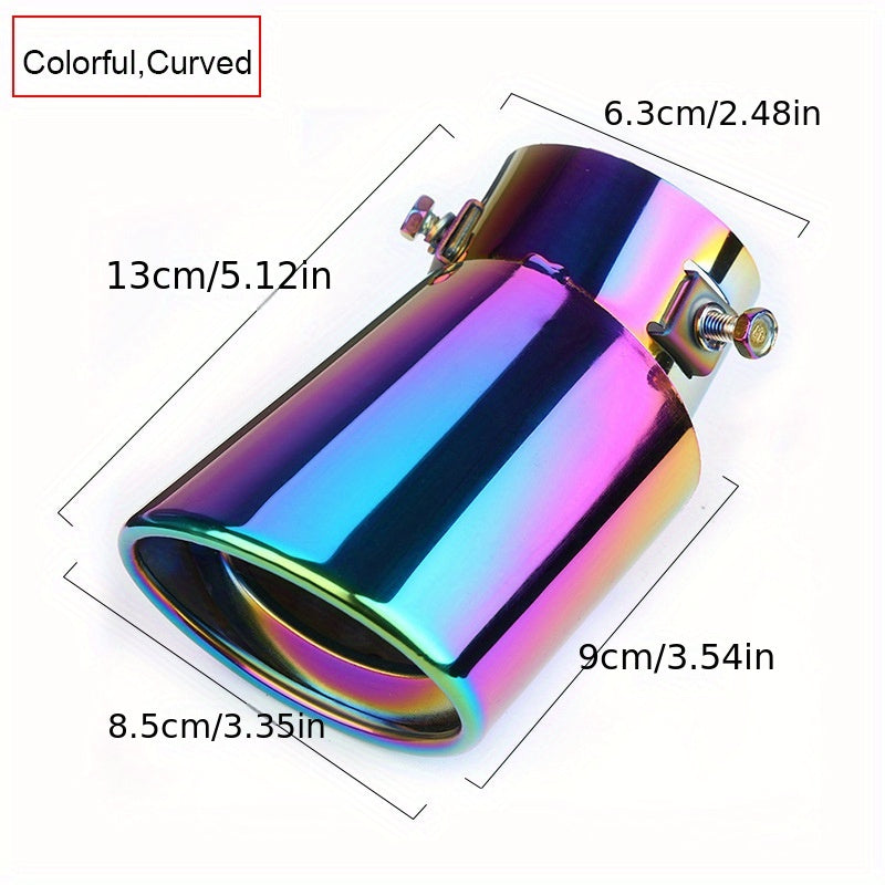 Universal Car Exhaust Tip Stainless Steel Auto Muffler Tail Pipe Car Accessories
