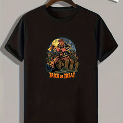 Zombie Pattern T-shirt Men's Casual Tee Summer Gift