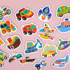 Matching Puzzle Sea Animal Traffic Fruit Vegetable Interactive Puzzle Two Pieces