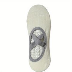 Women's Yoga Socks Non Slip Cross Strap Sports Socks With Extra Grips