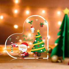 Christmas Acrylic Love Decoration - Home Party Wedding Room Decor