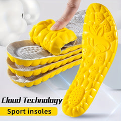 4D Massage Sports Insoles High Elastic Comfortable Running Insoles