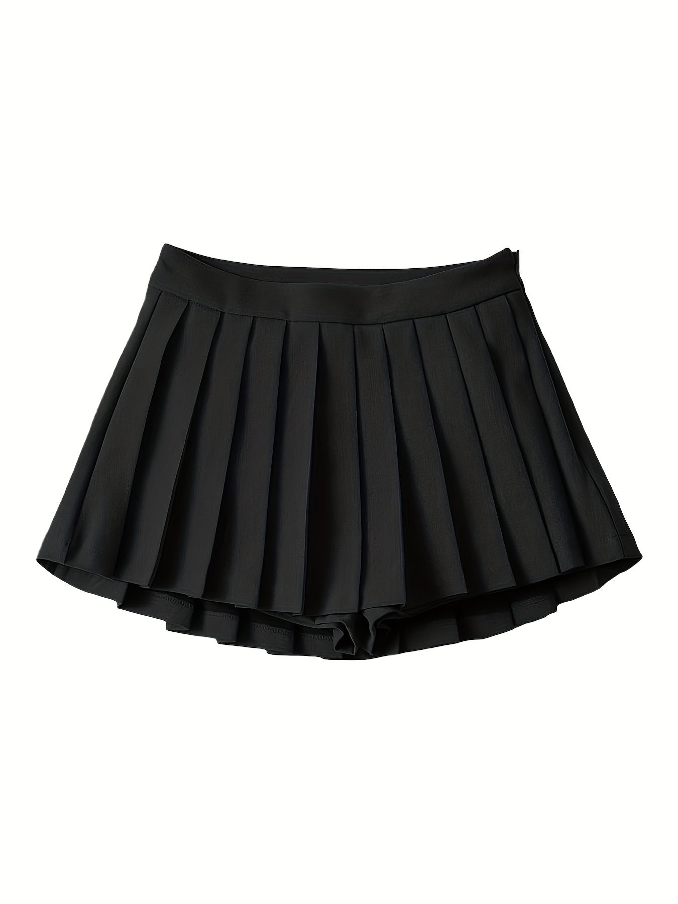 Y2K Solid Pleated Mini Skirt for Women