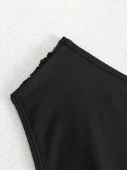 Ruched Stretchy Bikini Bottoms High Cut Swim Briefs