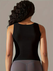Ribbed Round Neck Tank Top