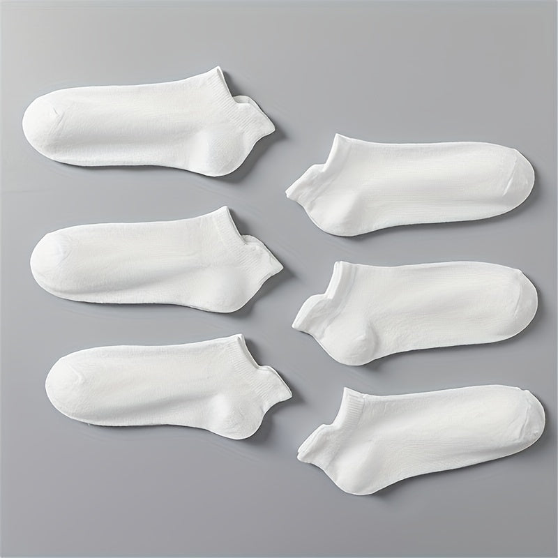 6 Pairs Soft Lightweight Low Cut Ankle Socks Women's Stockings