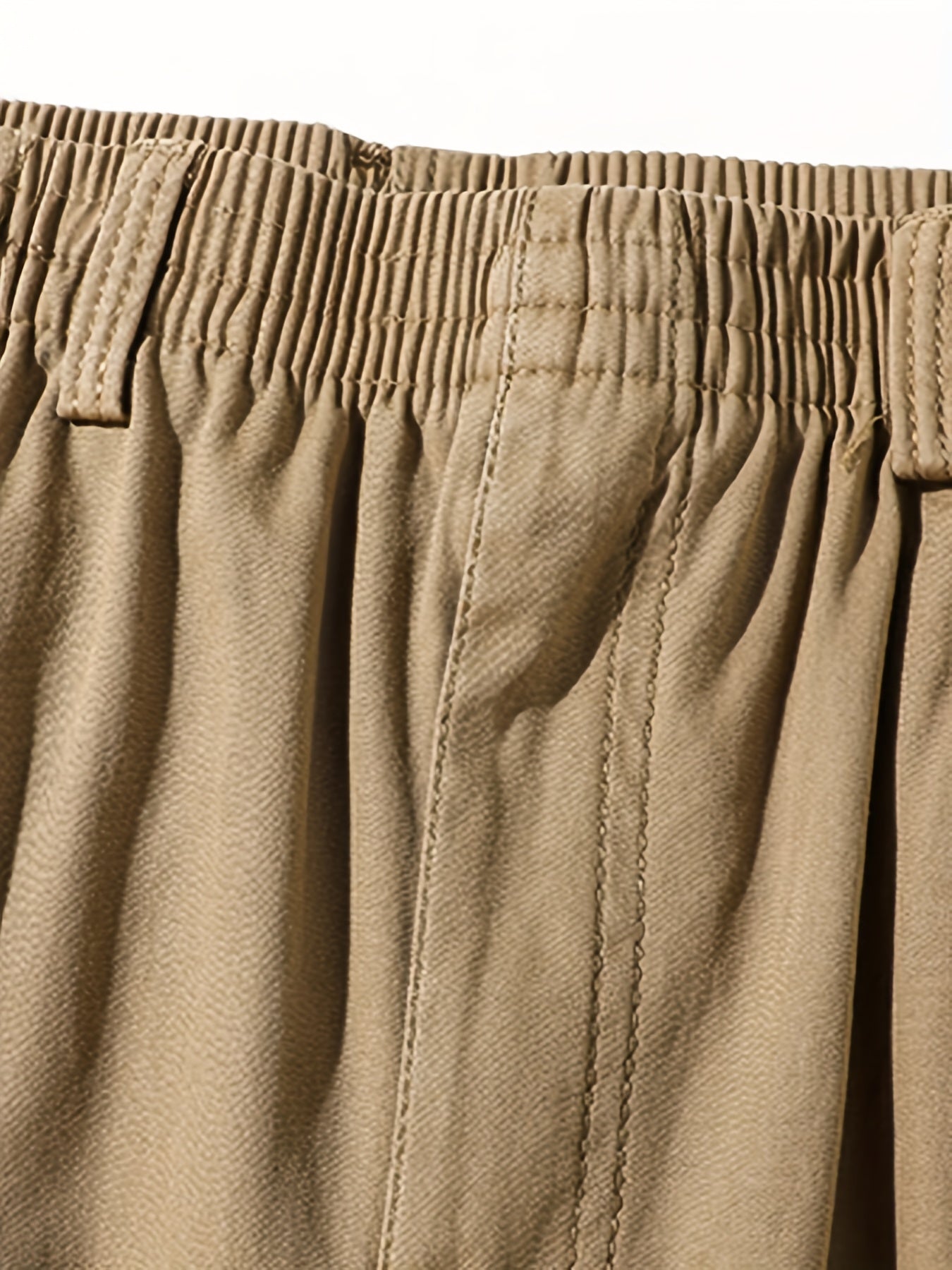 Men's Solid Casual Trousers with Zipper Pockets