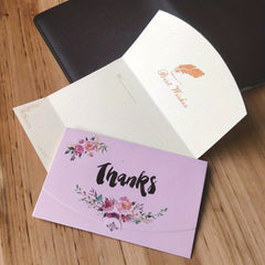 10pcs Anime Blessing Words Greeting Card Birthday Thank You Holiday Gift