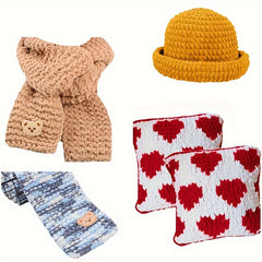 Finger Loops Yarn Soft DIY Knitting Crocheting Blanket Supplies