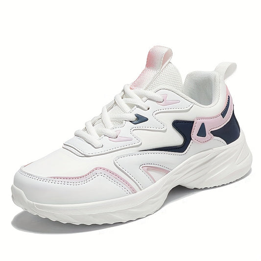 Waterproof Faux Leather Sports Shoes Non Slip Thick Bottom