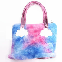 Plush Girls Wallet Reflective Cartoon Cloud Decoration