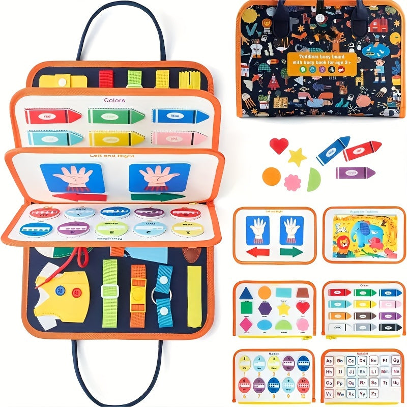 Busy Board Montessori Sensory Toy Educational Travel Toy Fine Motor Skills