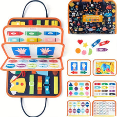 Busy Board Montessori Sensory Toy Educational Travel Toy Fine Motor Skills