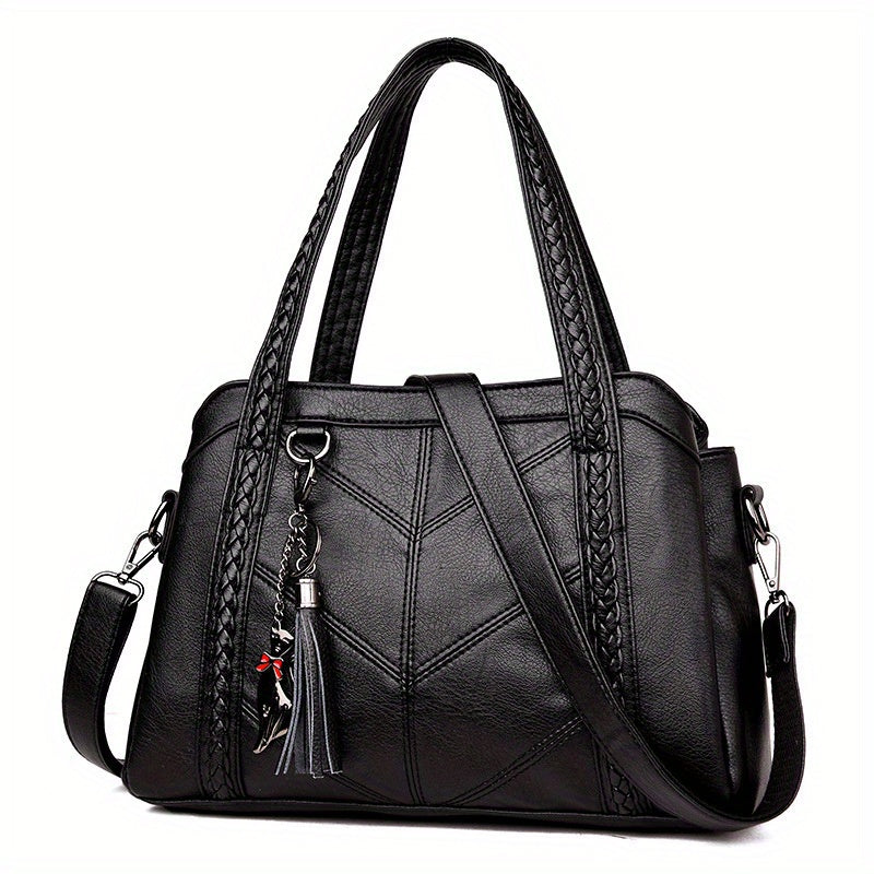 Vintage Crossbody Tote Bag Large Capacity Satchel Women's Handbag