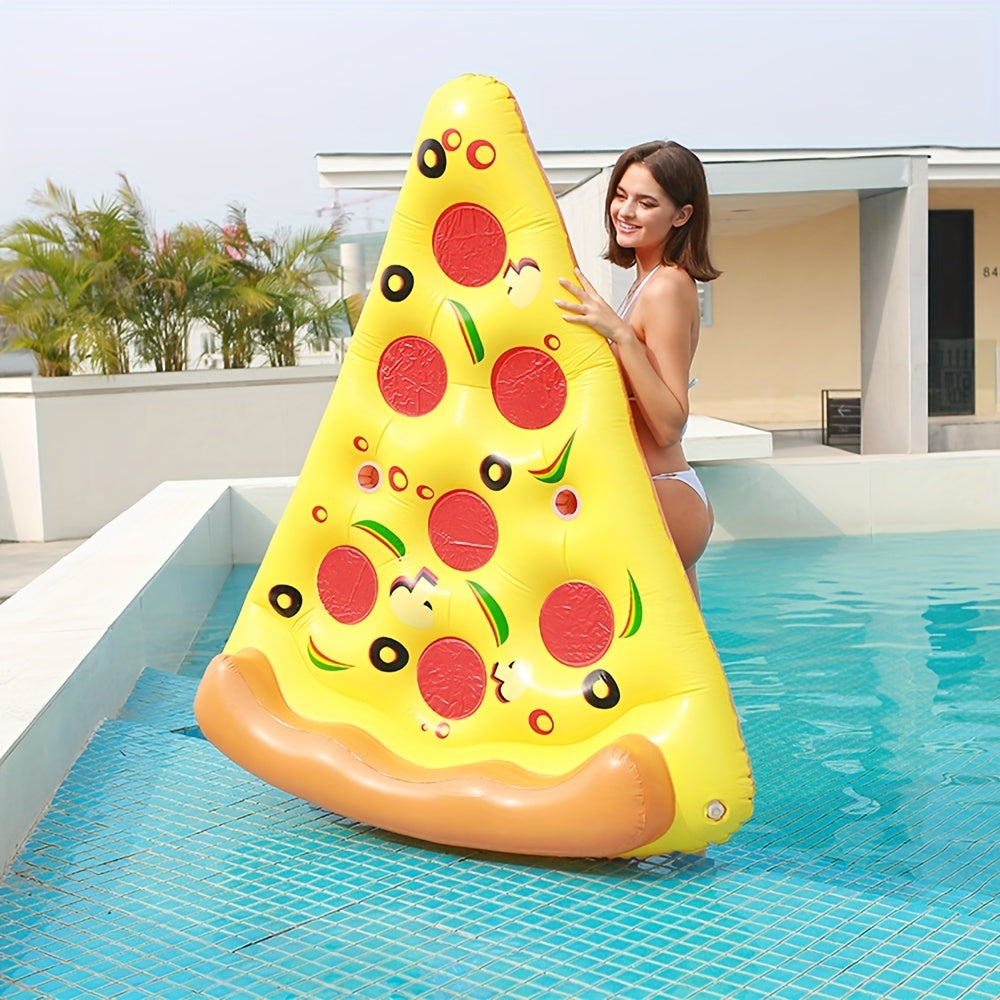 Pizza Slice Inflatable Lounge Chair for Pool Parties and Beach Fun