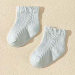 4 Pairs Casual Knit Socks for Baby Girls
