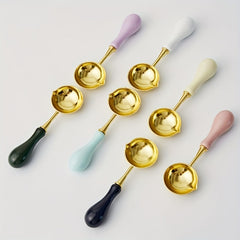 Wax Wooden Handle Sealing Spoon for Scrapbooking Stamp Envelope Letter Art Craft