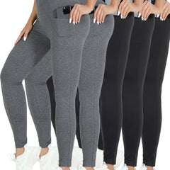 High Waisted Leggings With Pockets Women's Activewear