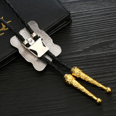 Youth Casual Metal Necktie Necklace Electroplating Tie