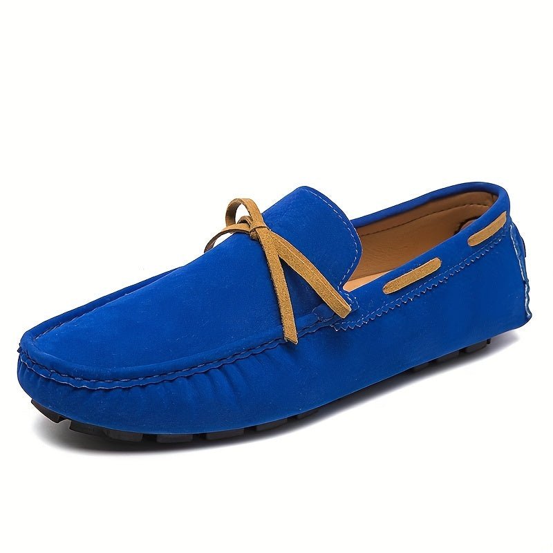 Men's Bowknot Loafer Shoes Non-slip Driving Moccasins